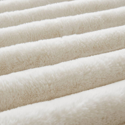 Jasmine 3-Piece Faux Fur Ribbed Comforter Set