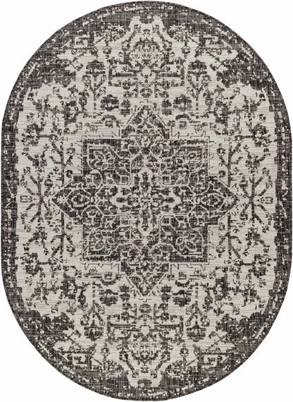 Charcoal Kilmacolm Indoor & Outdoor Area Rug - Clearance