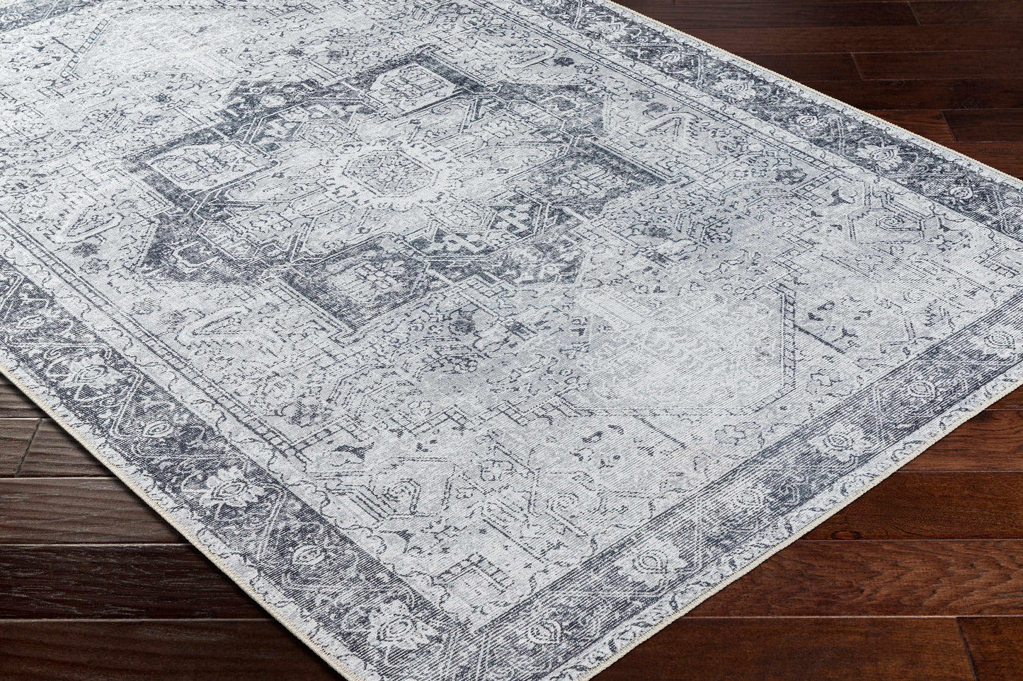 Rosman Black Washable Rug - Limited Edition