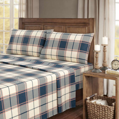 Kathy Ireland 100% Turkish Cotton Flannel Sheet Set - Quahog Bay Bedding
