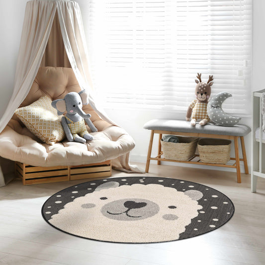 Kids Llama Animal Print Nursery Area Rug - Clearance - Quahog Bay Bedding