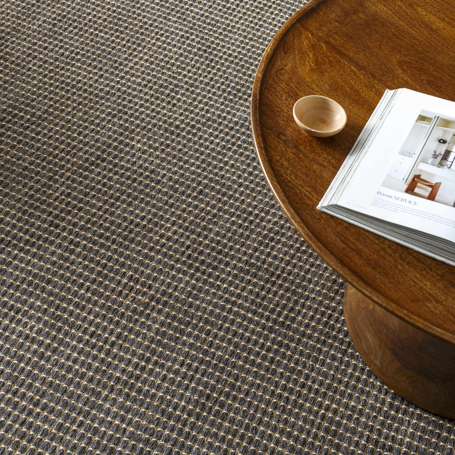 Kimi Jute Black Area Rug - Becki Owens x Livabliss - Clearance - Quahog Bay Bedding