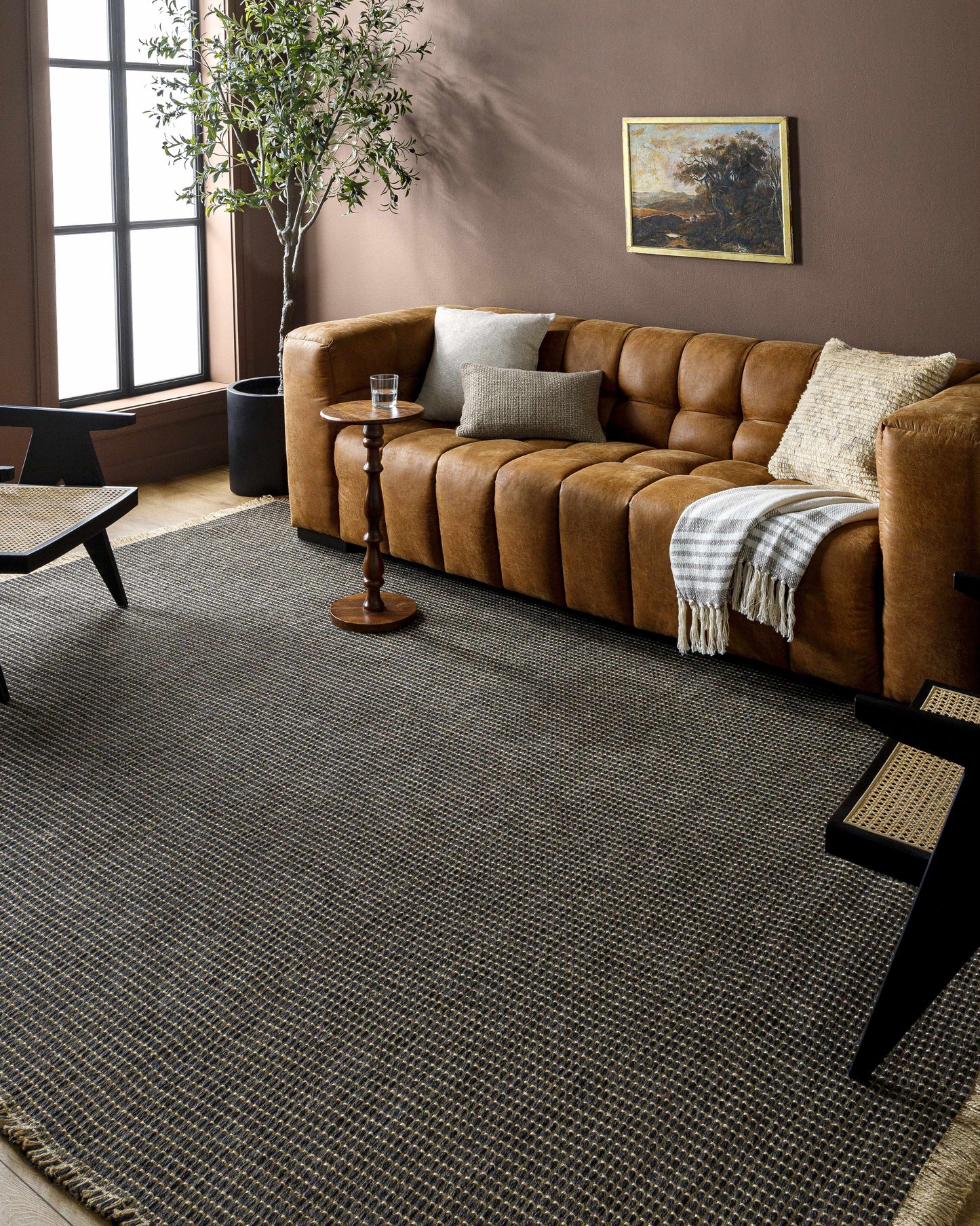 Kimi Jute Black Area Rug - Becki Owens x Livabliss - Clearance - Quahog Bay Bedding