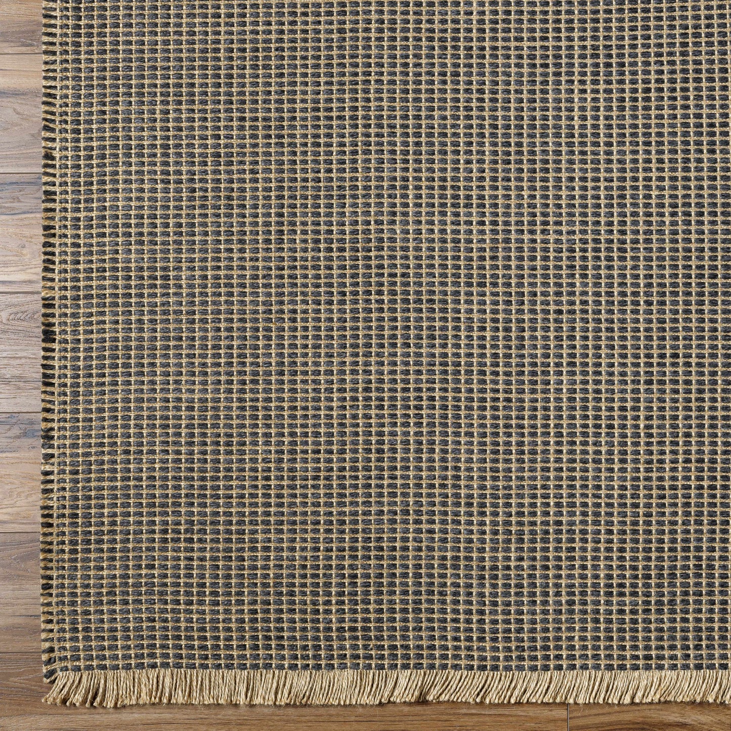 Kimi Jute Black Area Rug - Becki Owens x Livabliss - Clearance - Quahog Bay Bedding