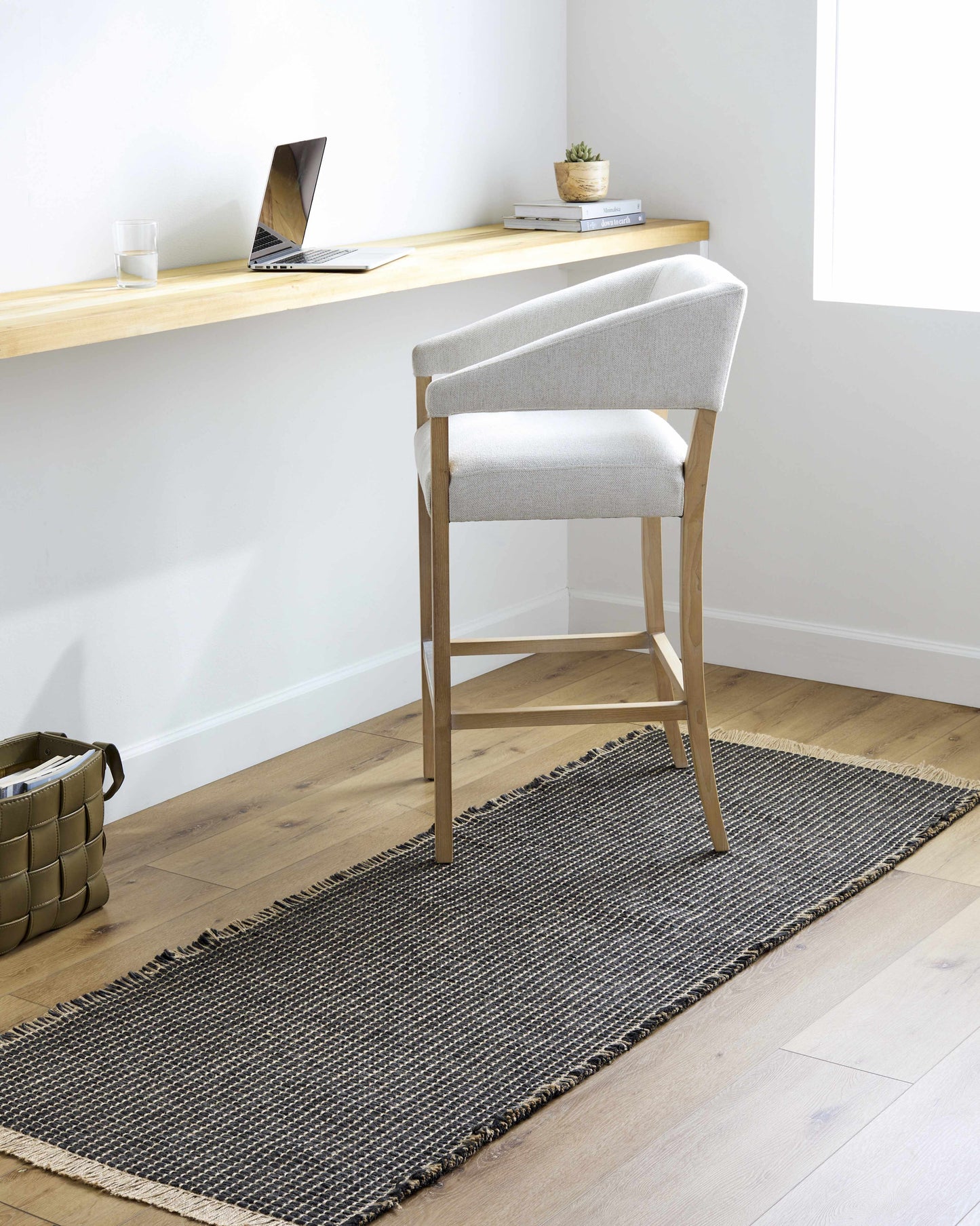 Kimi Jute Black Area Rug - Becki Owens x Livabliss - Clearance - Quahog Bay Bedding