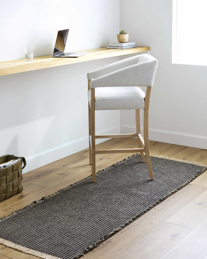 Kimi Jute Black Area Rug - Becki Owens x Livabliss - Clearance - Quahog Bay Bedding