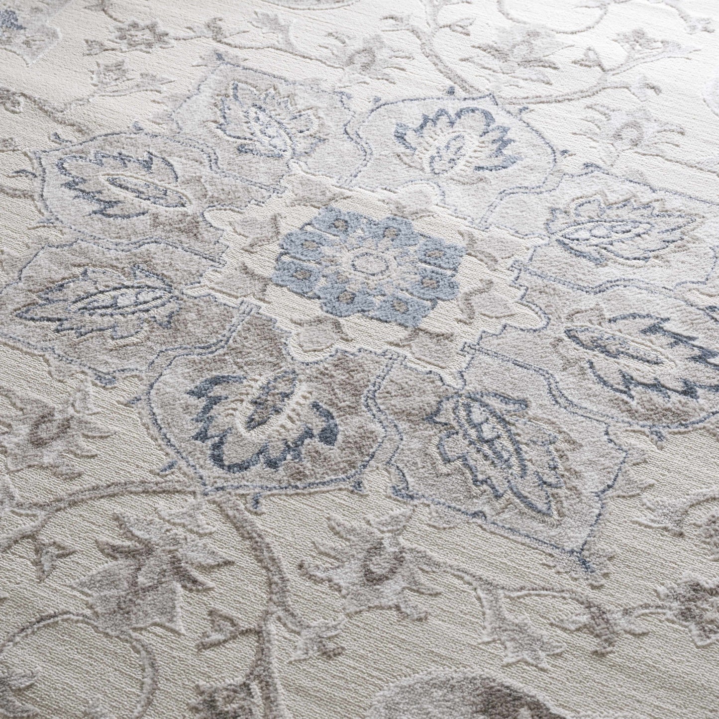 Calum Blue & Gray Area Rug - Clearance