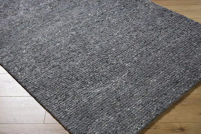 Winta Black Wool Area Rug