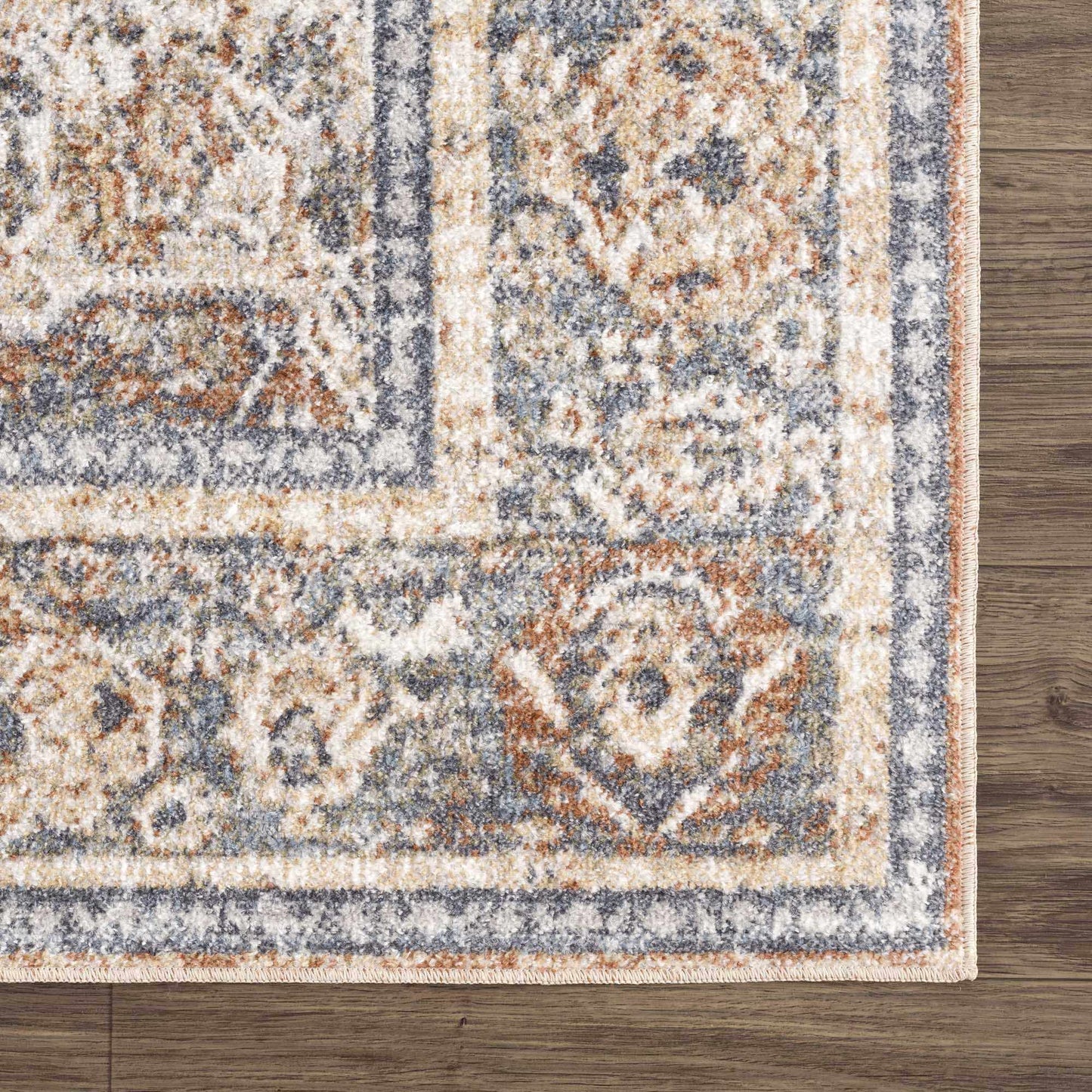 Arias Blue Flat Pile Washable Rug