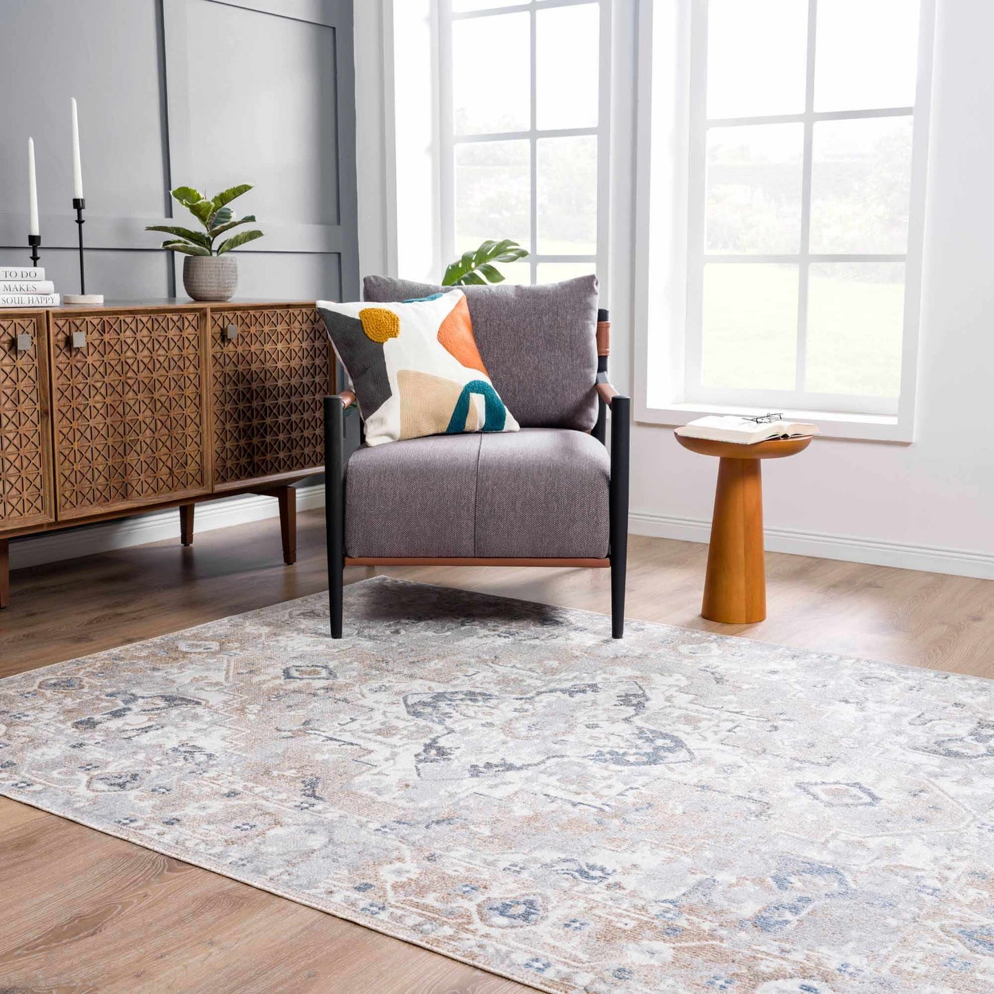 Dobry Flat Pile Washable Rug