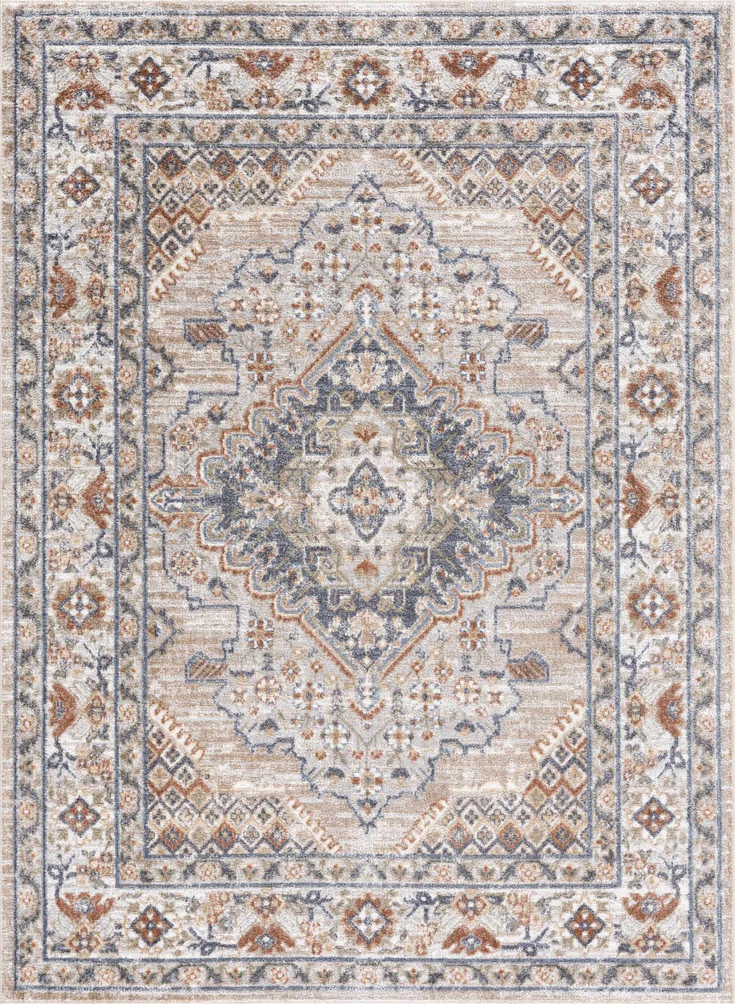 Erez Flat Pile Washable Rug