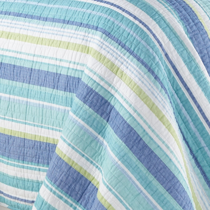 Laida Cotton Quilt Set - Coastal Quilt Sets 100% Cotton - Quahog Bay Bedding