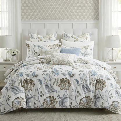 LevTex Maileen Comforter Set - Neutral Blue