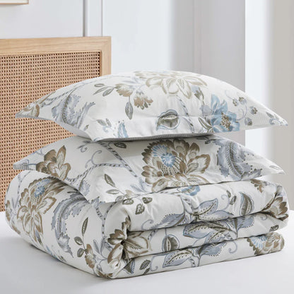 LevTex Maileen Comforter Set - Neutral Blue