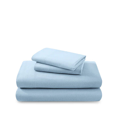 CinchFit No Tear Split Top King Cotton Flannel Cord Elastic Sheets American Made