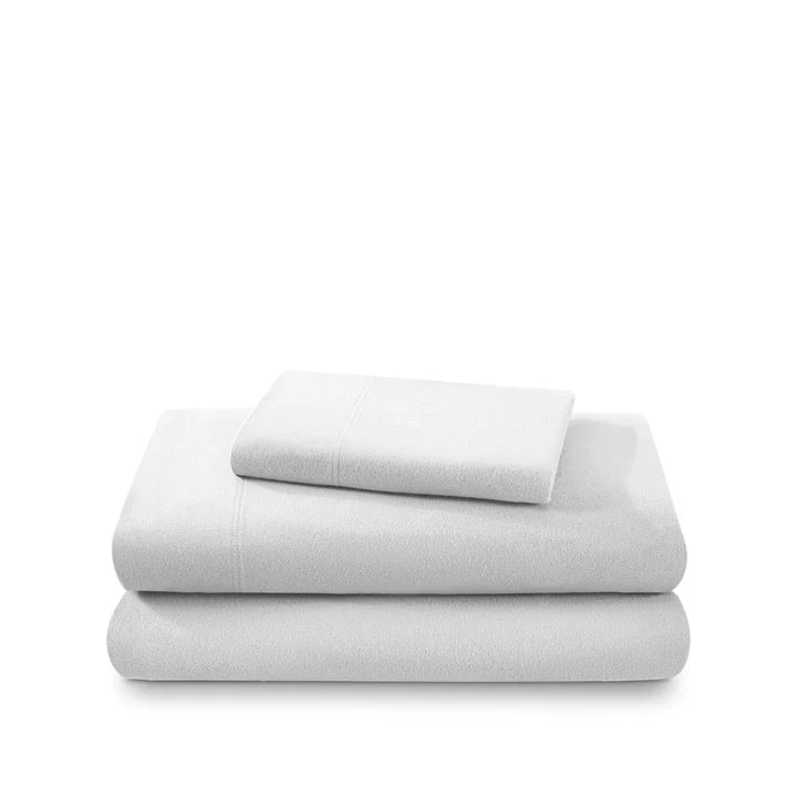 CinchFit No Tear Split Top King Cotton Flannel Cord Elastic Sheets American Made