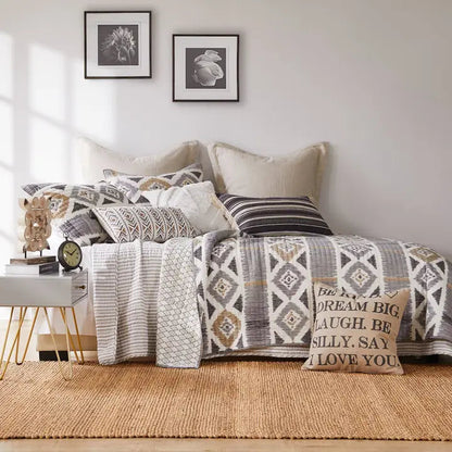 Linen/Cotton Natural Euro Sham with Flange - Quahog Bay Bedding