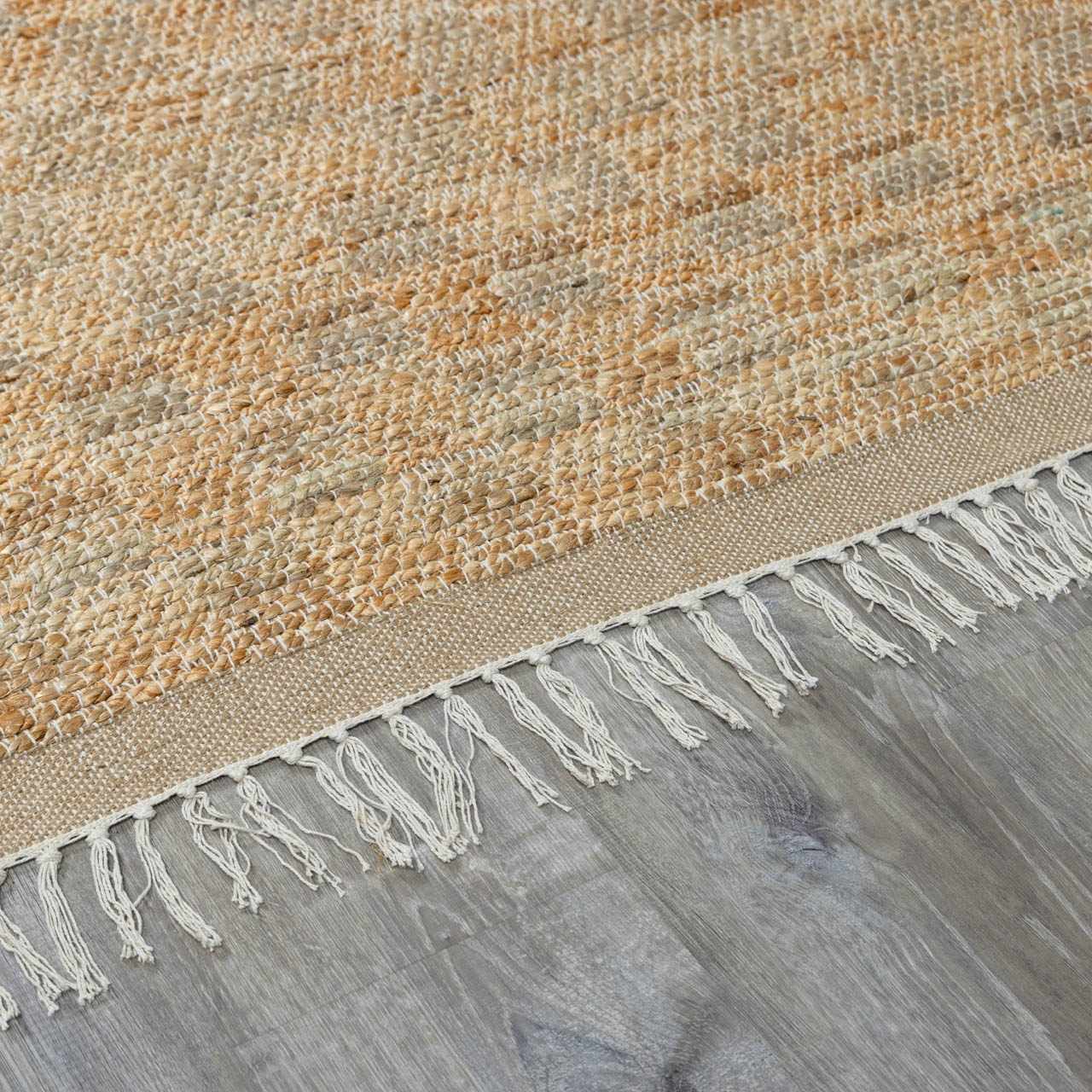 Lonut Checkered Jute Area Rug - Promo - Quahog Bay Bedding