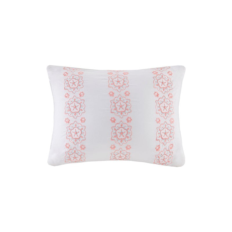 Loretta Coral Boho Comforter Set with Sheets