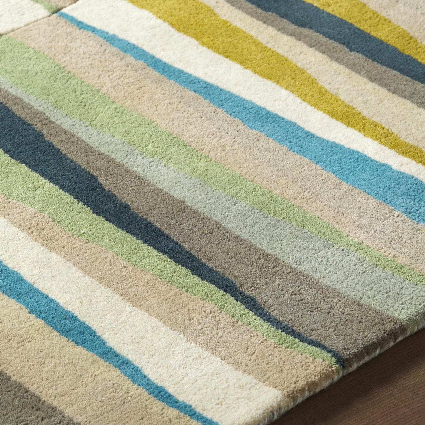 Mathiston Geometric Triangles Wool Rug
