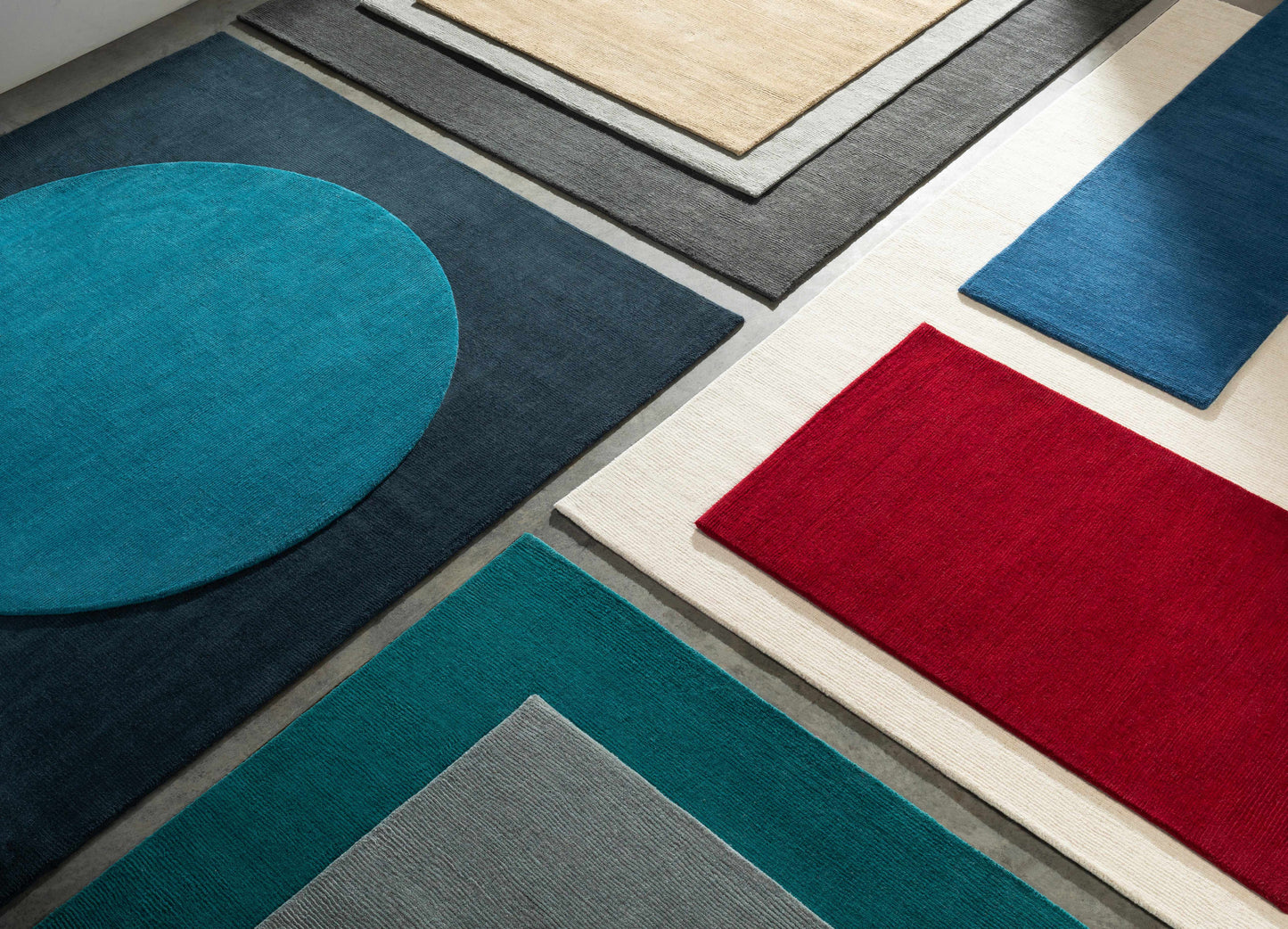 Brockton Solid Dusty Sage Wool Rug
