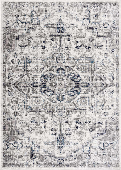 Hauteloom Buenaventura Cream & Navy Area Rug