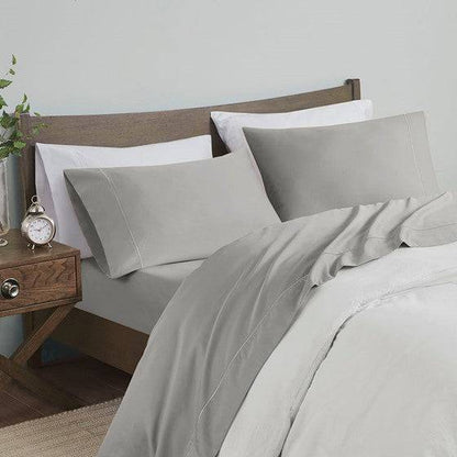 Madison Park Luxury 600TC 100% Pima Cotton Sheet Set With Beautiful Hem Stitching - Quahog Bay Bedding
