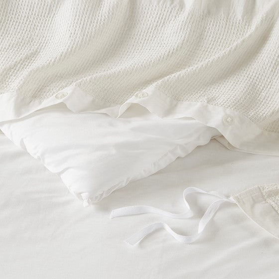 Madison Park Murphy Oversized Cotton Jacquard 8PC Comforter Set - Quahog Bay Bedding