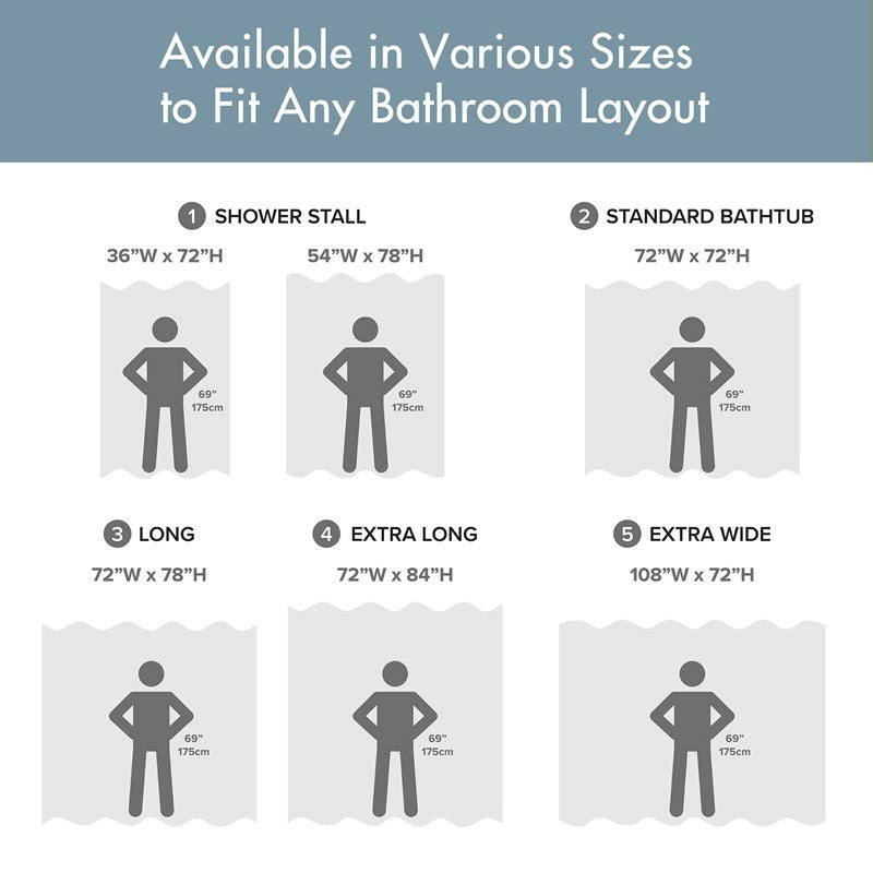 Madison Park - Spa Waffle Shower Curtain - Blue