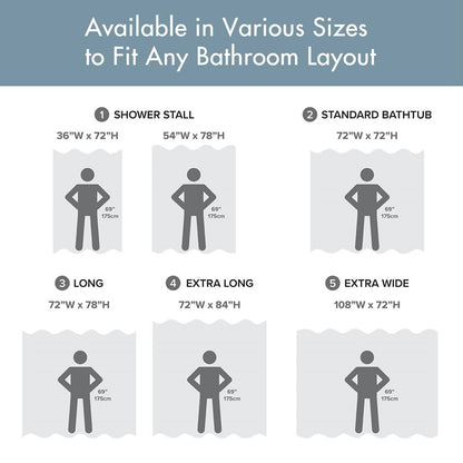 Madison Park - Spa Waffle Shower Curtain - Blue