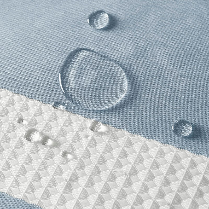 Madison Park - Spa Waffle Shower Curtain - Blue