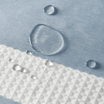 Madison Park - Spa Waffle Shower Curtain - Blue