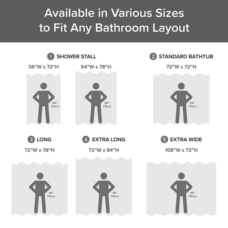 Madison Park - Spa Waffle Shower Curtain - Charcoal