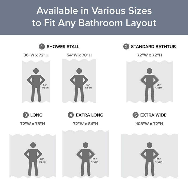 Madison Park - Spa Waffle Shower Curtain - Dark Blue