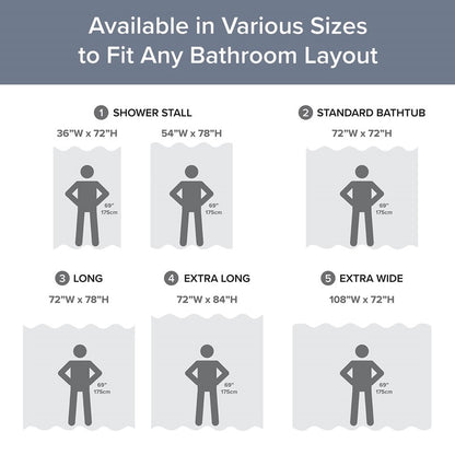 Madison Park - Spa Waffle Shower Curtain - Dark Blue