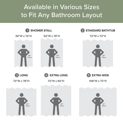 Madison Park - Spa Waffle Shower Curtain - Sage Green