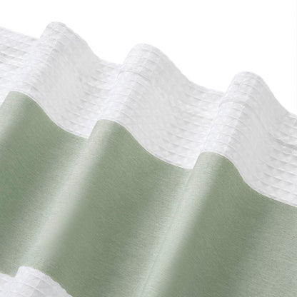 Madison Park - Spa Waffle Shower Curtain - Sage Green