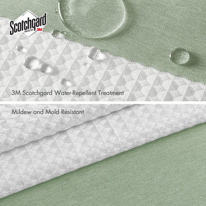 Madison Park - Spa Waffle Shower Curtain - Sage Green