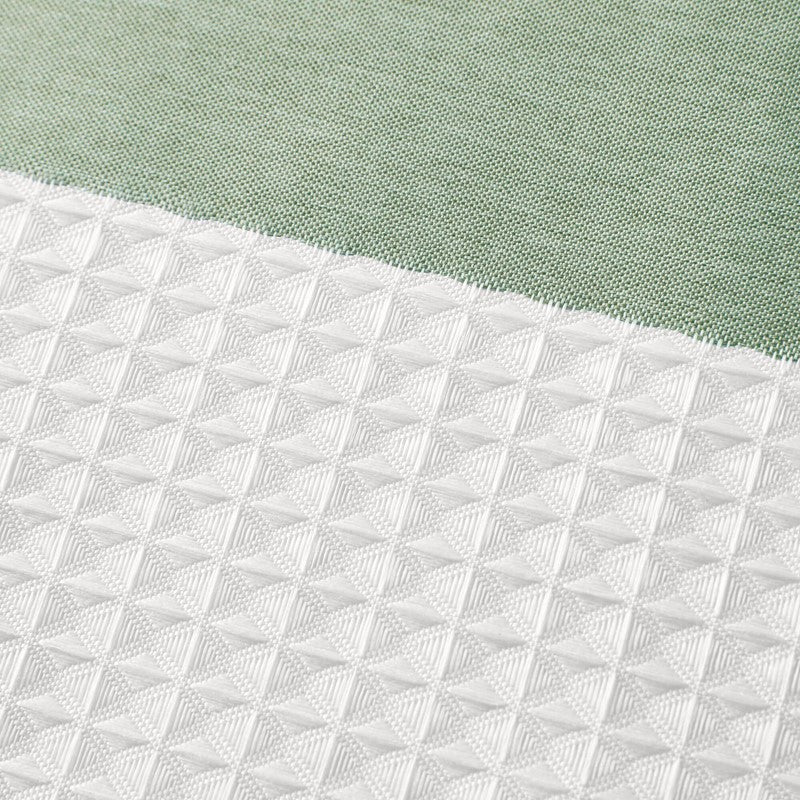 Madison Park - Spa Waffle Shower Curtain - Sage Green