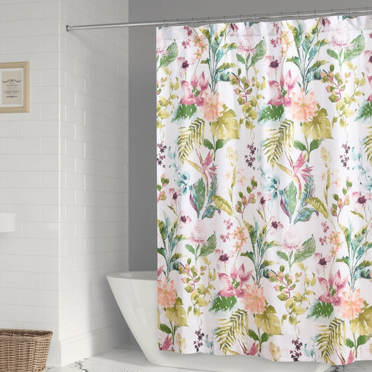 Malana Shower Curtain - Tropical Coastal Shower Curtains