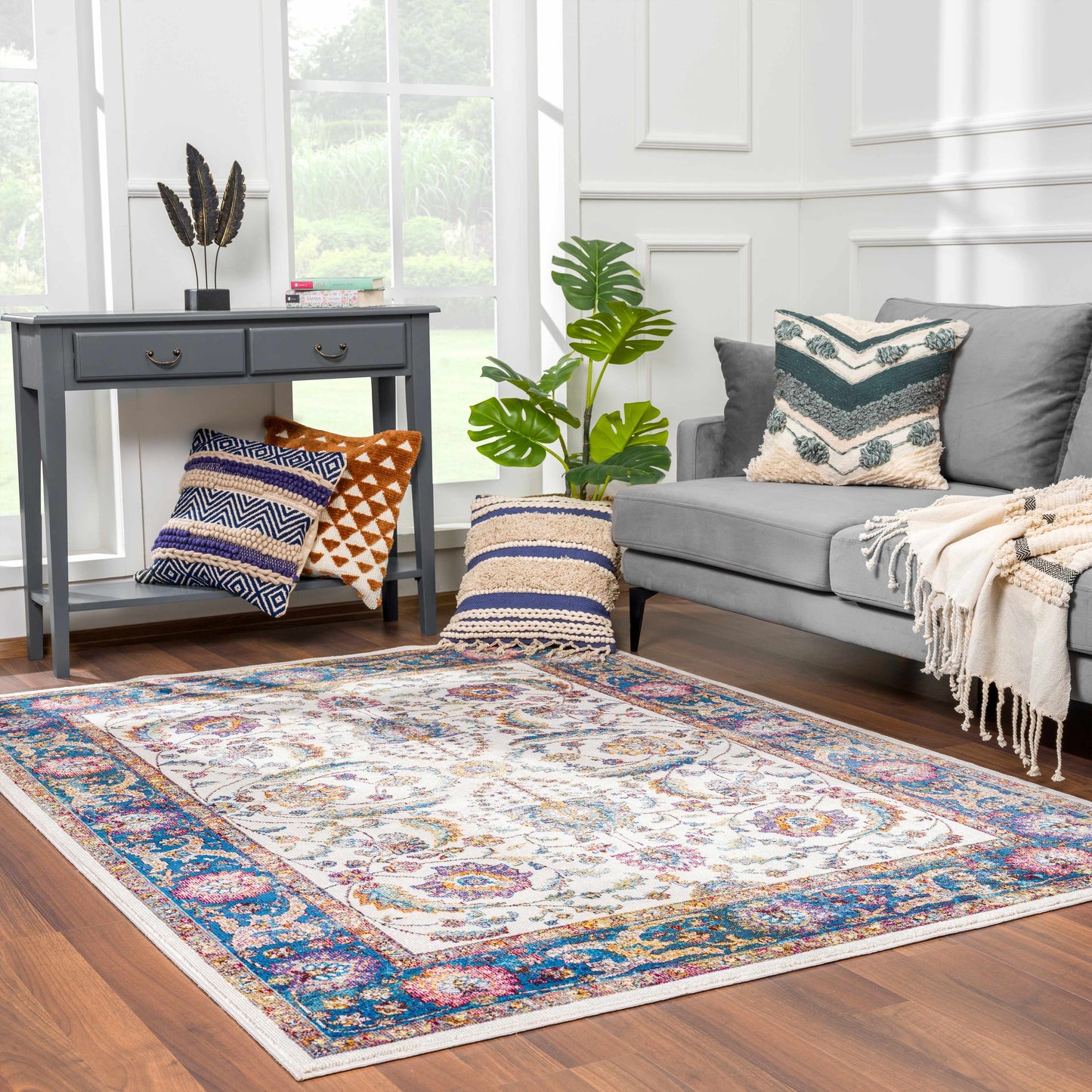 Mardina Colorful Area Rug - Clearance - Quahog Bay Bedding