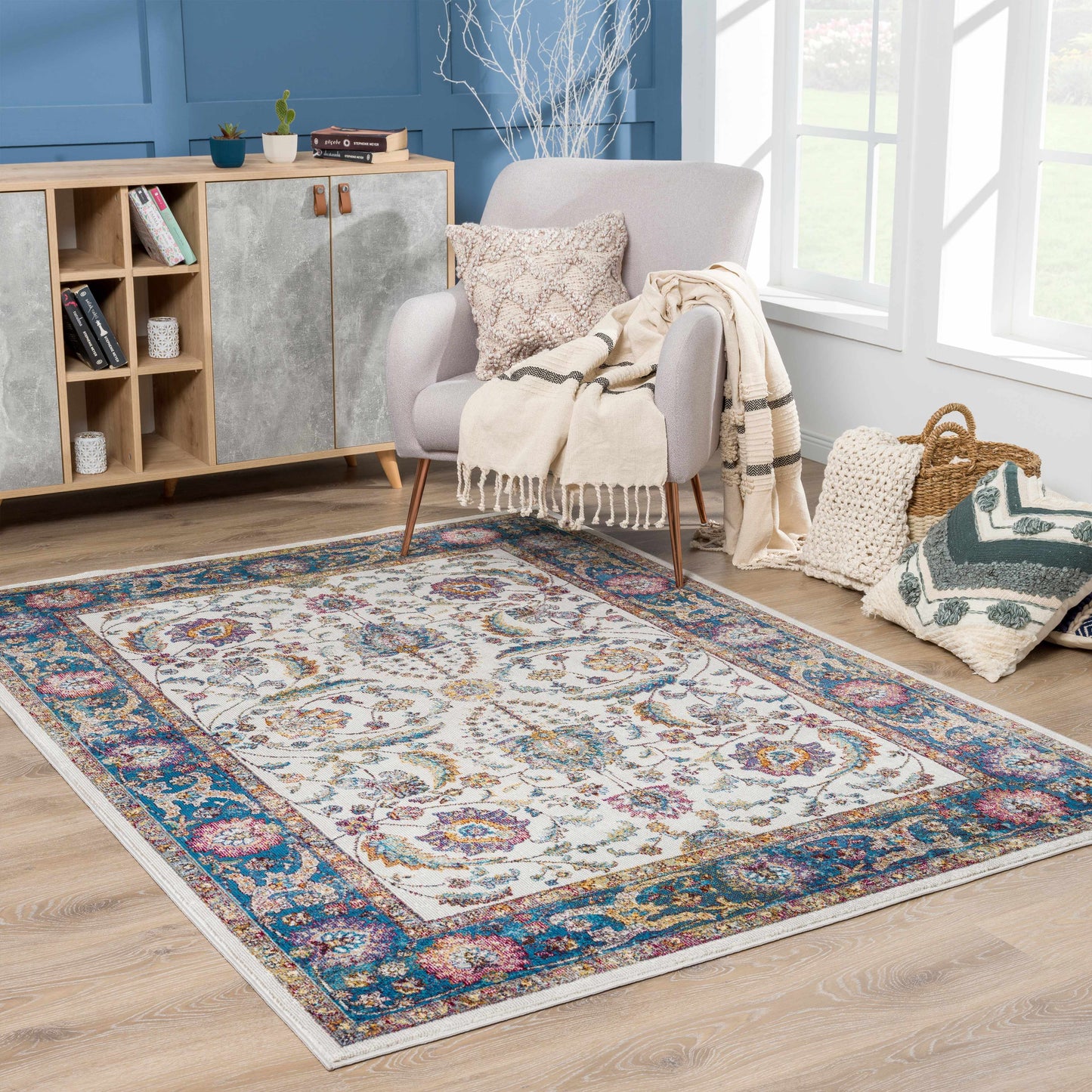 Mardina Colorful Area Rug - Clearance - Quahog Bay Bedding