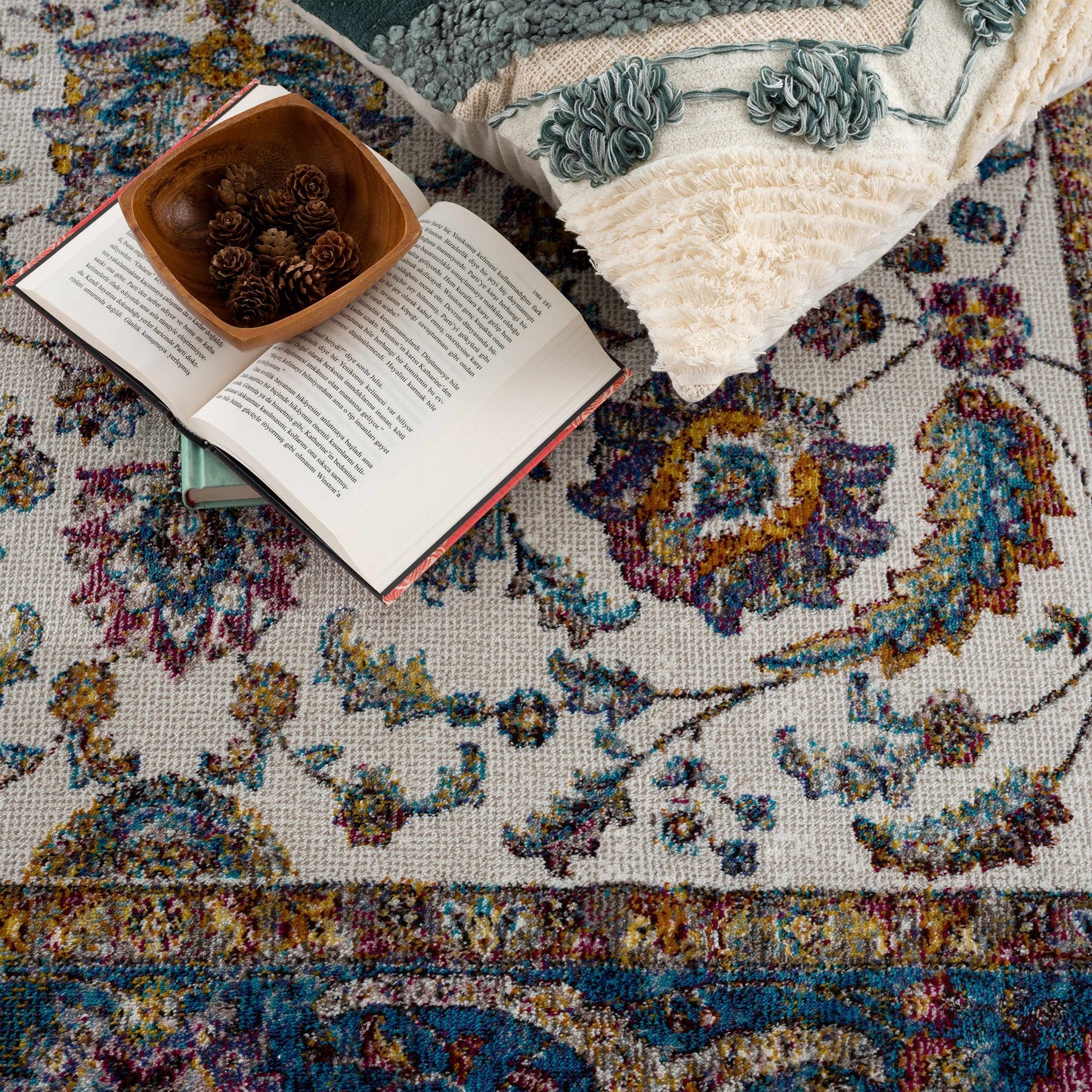 Mardina Colorful Area Rug - Clearance - Quahog Bay Bedding