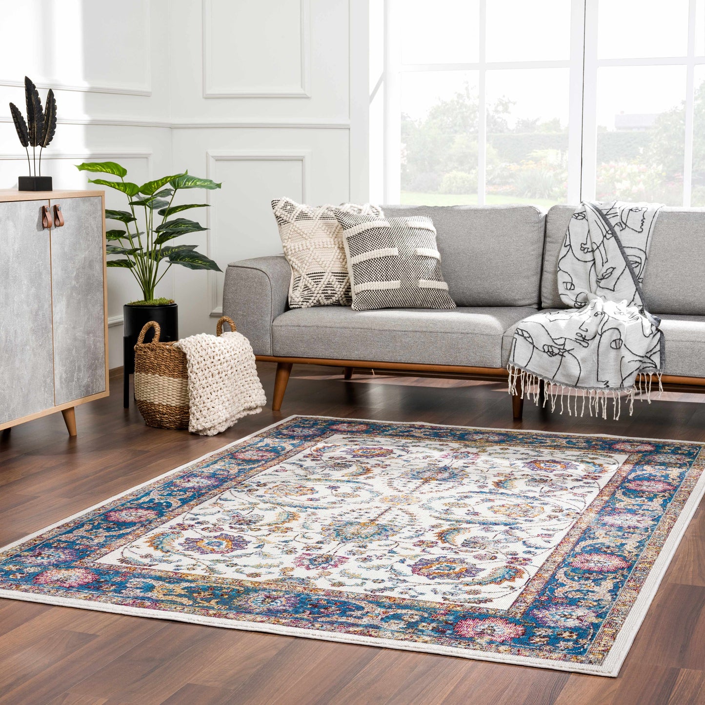 Mardina Colorful Area Rug - Clearance - Quahog Bay Bedding
