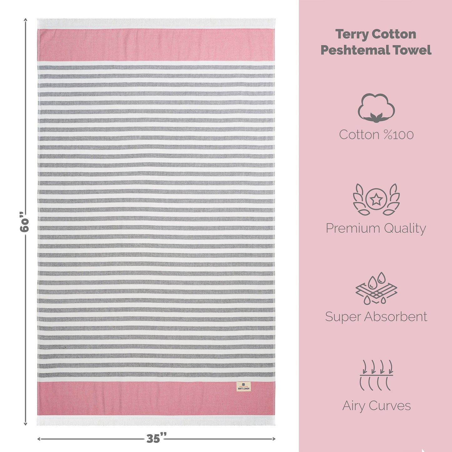 Mediterranean 100% Cotton Turkish Bath Towels - Quahog Bay Bedding
