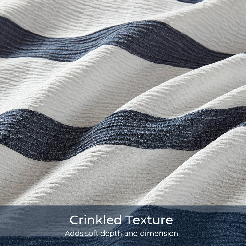 Merritt Striped Comforter Set | Yarn-Dyed Nautical Bedding | Blue & White