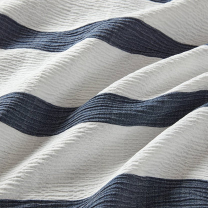 Merritt Striped Comforter Set | Yarn-Dyed Nautical Bedding | Blue & White