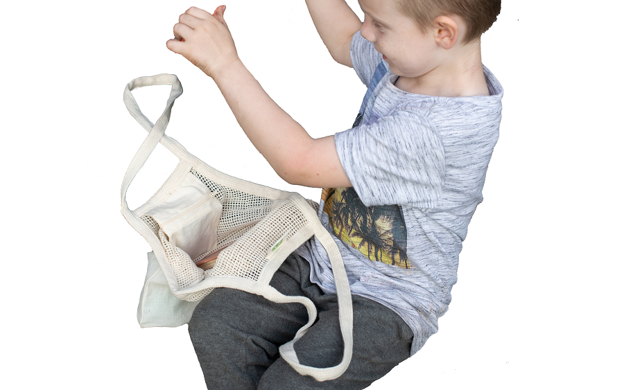 Mesh & Fabric Tote Bag - Quahog Bay Bedding