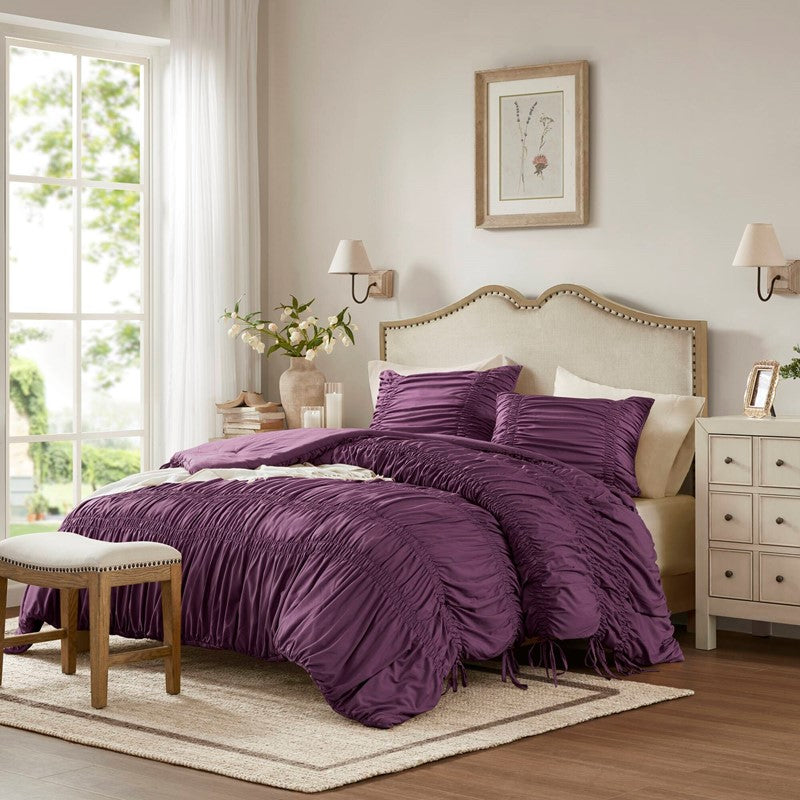 Mia Shabby Chic Ruched Comforter Set