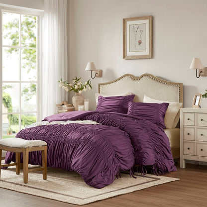 Mia Shabby Chic Ruched Comforter Set